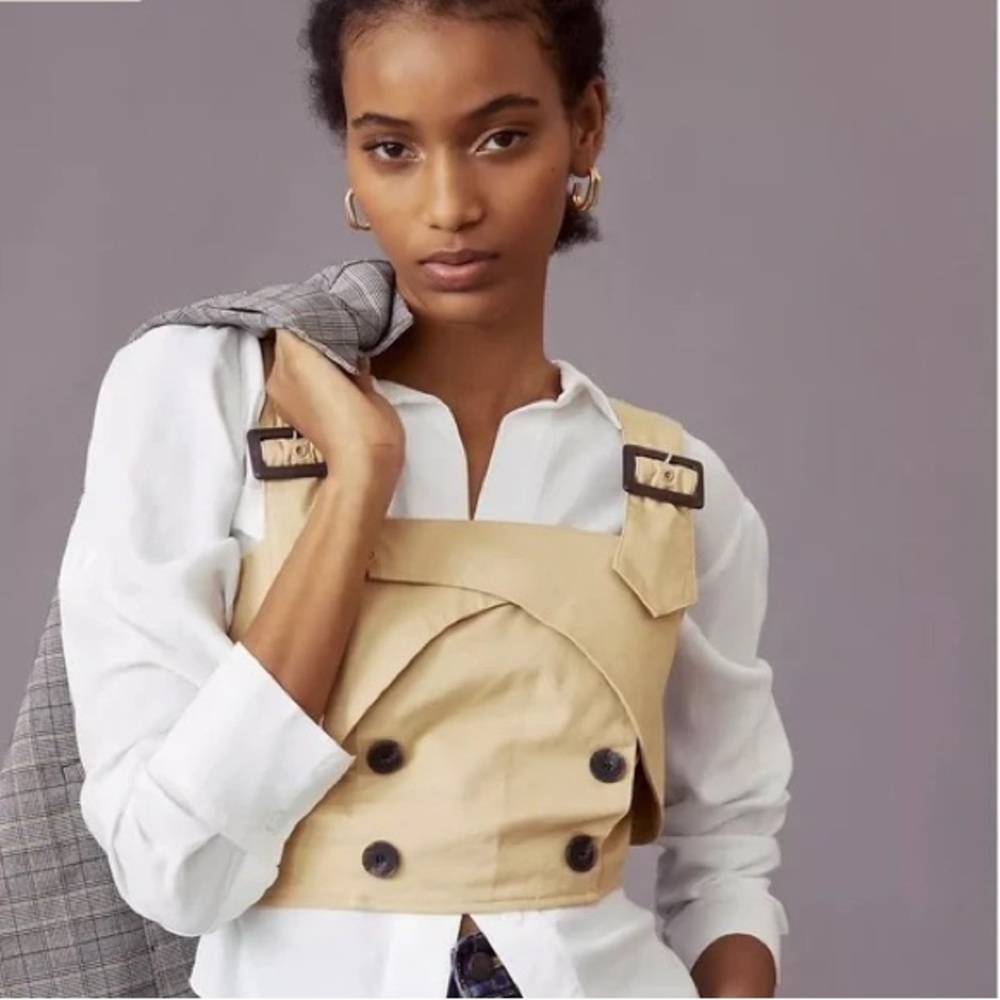 Eva Franco Trench Buttoned Blouse | size 10